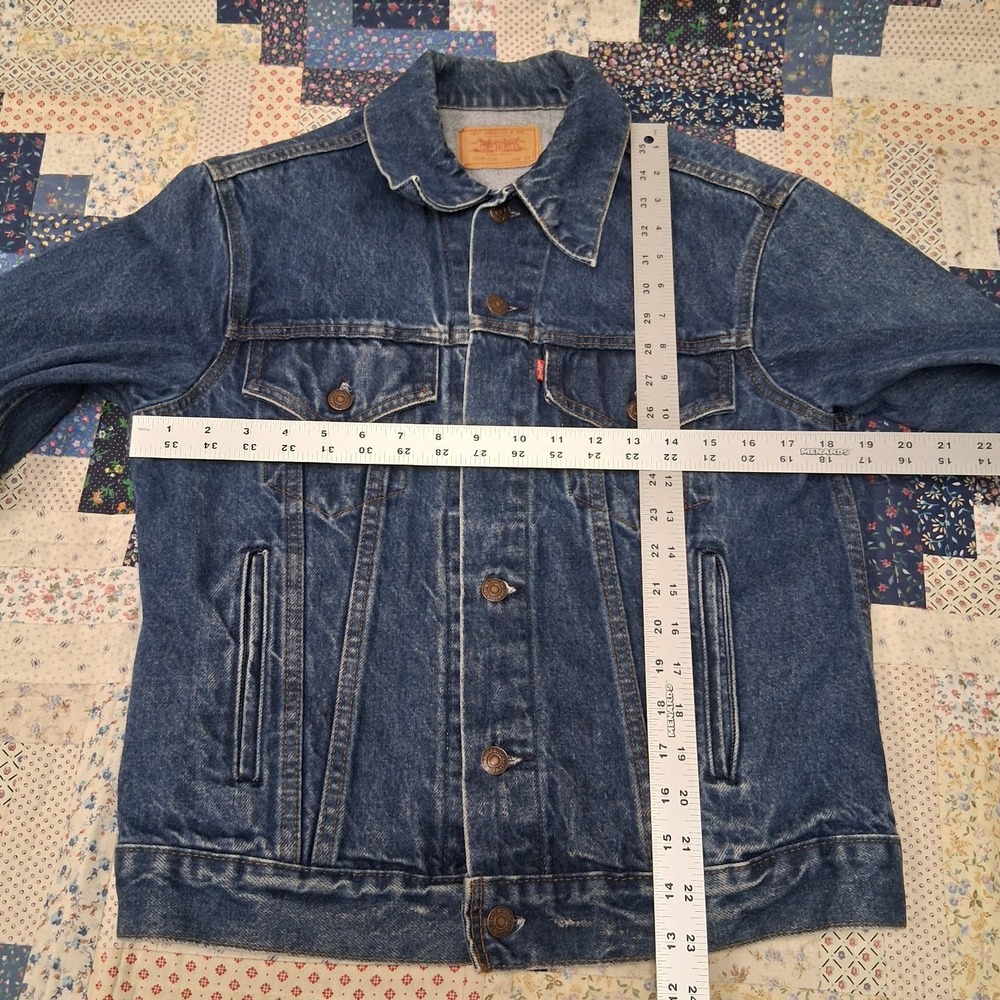 Vintage 1985 Levis Type 3 Denim Trucker Jacket Size 40 70506 0216 Made in USA - Picture 10 of 13
